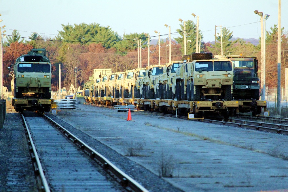 Fort McCoy supports rail movement for Army Reserve’s 411th Engineer Company