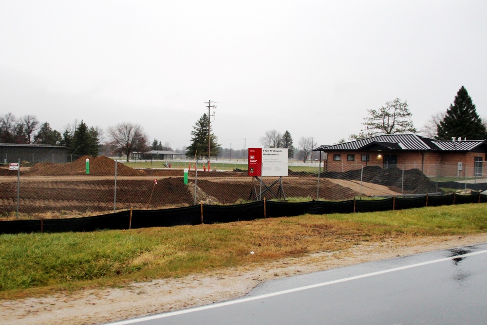 November 2022 construction operations of $11.96 million transient training brigade headquarters at Fort McCoy