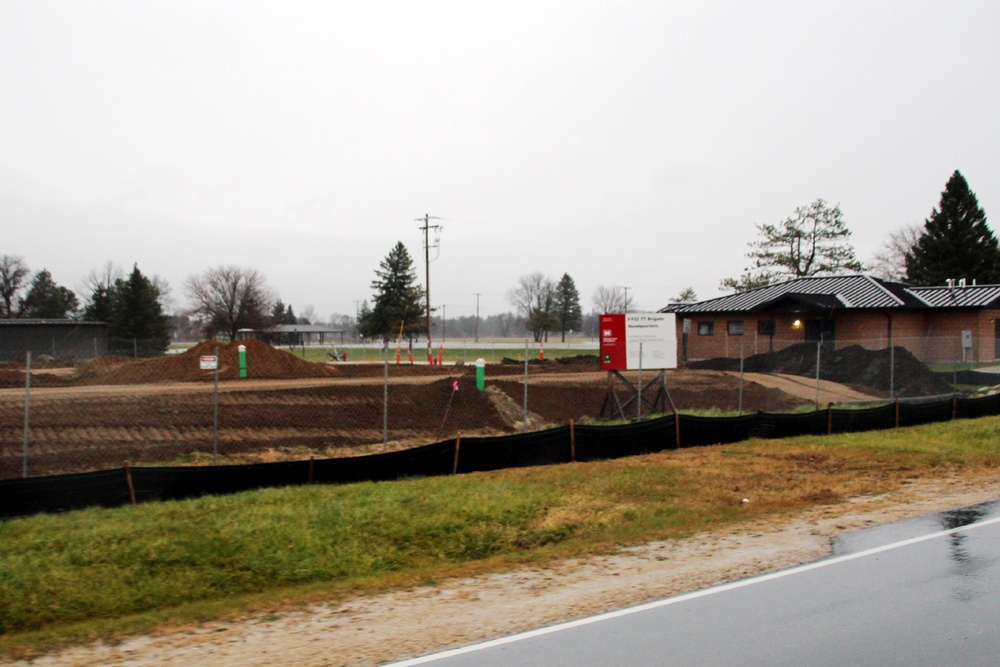 November 2022 construction operations of $11.96 million transient training brigade headquarters at Fort McCoy