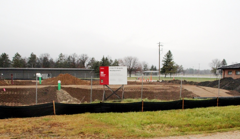 November 2022 construction operations of $11.96 million transient training brigade headquarters at Fort McCoy