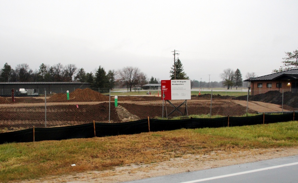 November 2022 construction operations of $11.96 million transient training brigade headquarters at Fort McCoy