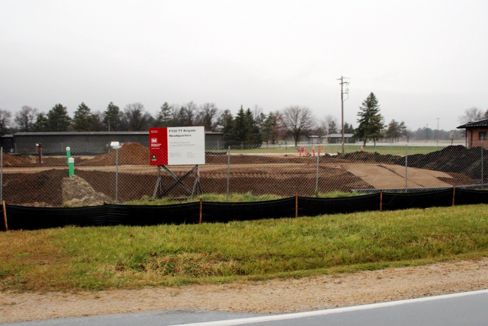 November 2022 construction operations of $11.96 million transient training brigade headquarters at Fort McCoy