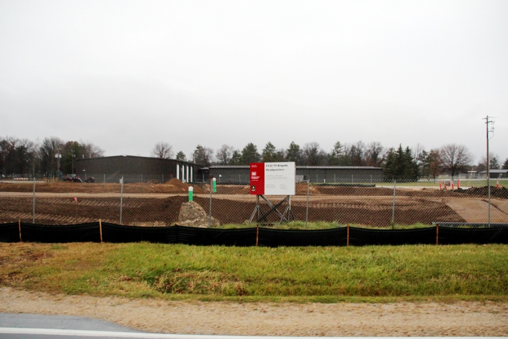 November 2022 construction operations of $11.96 million transient training brigade headquarters at Fort McCoy