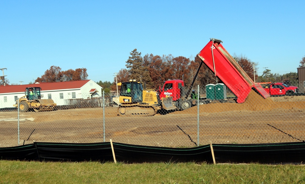 November 2022 construction operations of $11.96 million transient training brigade headquarters at Fort McCoy