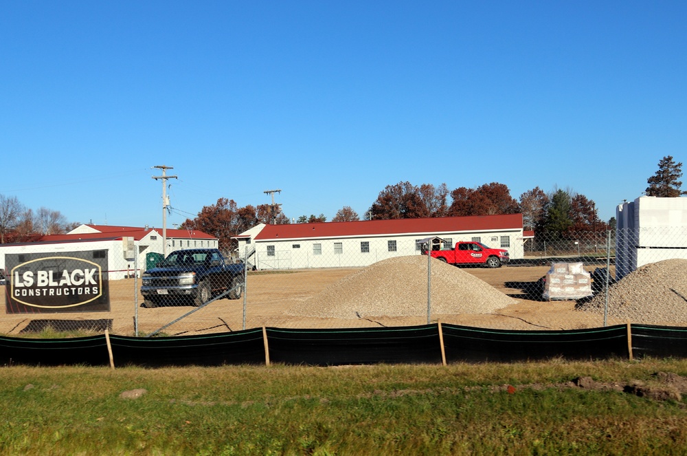 November 2022 construction operations of $11.96 million transient training brigade headquarters at Fort McCoy