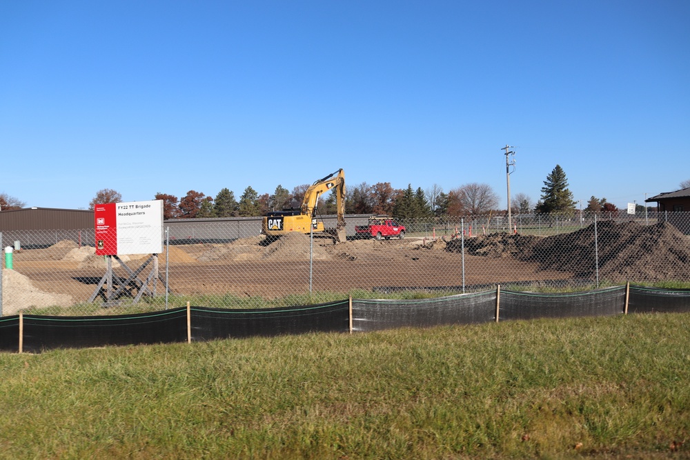 November 2022 construction operations of $11.96 million transient training brigade headquarters at Fort McCoy