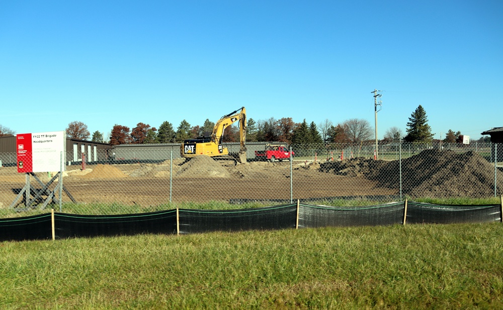 November 2022 construction operations of $11.96 million transient training brigade headquarters at Fort McCoy