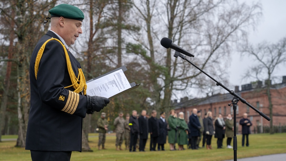 U.S. Marines with Combat Logistics Battalion 6 Participate in Finnish-Swedish Heritage Day Parade with Finnish Soldiers