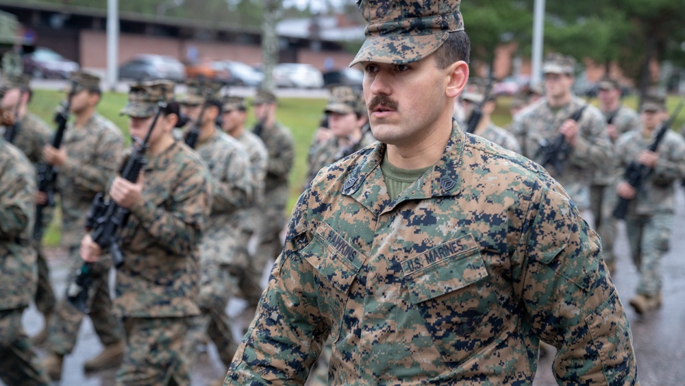 U.S. Marines with Combat Logistics Battalion 6 Participate in Finnish-Swedish Heritage Day Parade with Finnish Soldiers