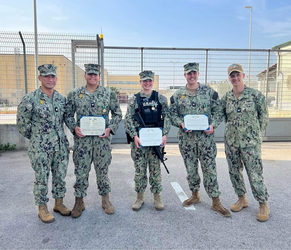 Sailors Awarded Navy and Marine Corps Commendation Medal After Saving a Man’s Life Onboard NSA Naples