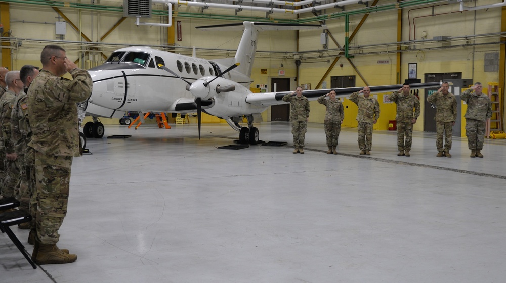 New York Army National Guard C-12 Detachment recognized during deployment farewell