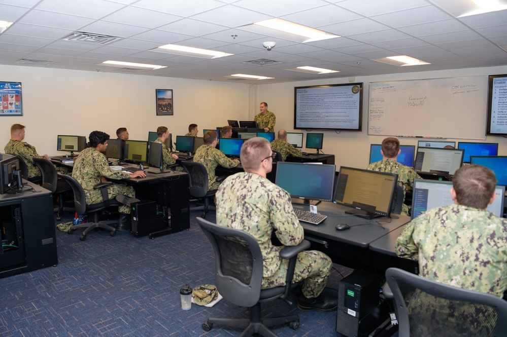 Cryptologic Technician Maintenance Students Learn Device Configuration and Security