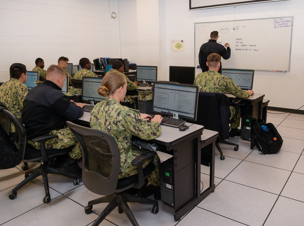 Information Systems Technician Students Learn About Configuring Networks