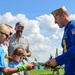 The Blue Angels perform in Dayton, Ohio.