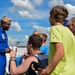 The Blue Angels perform in Dayton, Ohio.