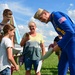 The Blue Angels perform in Dayton, Ohio.