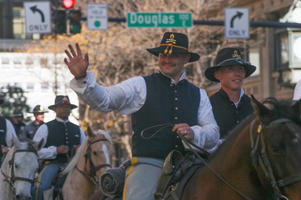 1st Infantry Division CGMCG Visits Whichita, Kansas to Partake in a Veteran's Day Parade