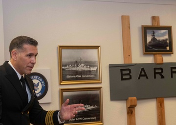USS Barry Stern Nameplate Dedication