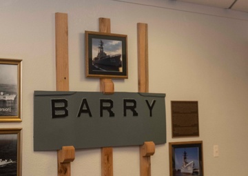 USS Barry Stern Nameplate Dedication