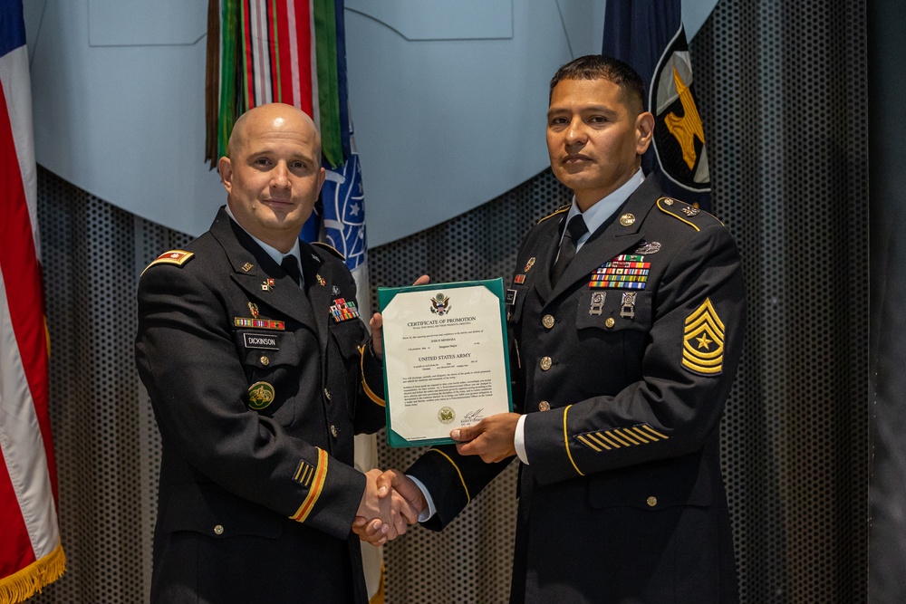 Master Sergeant Jose P. Mendoza Promotion