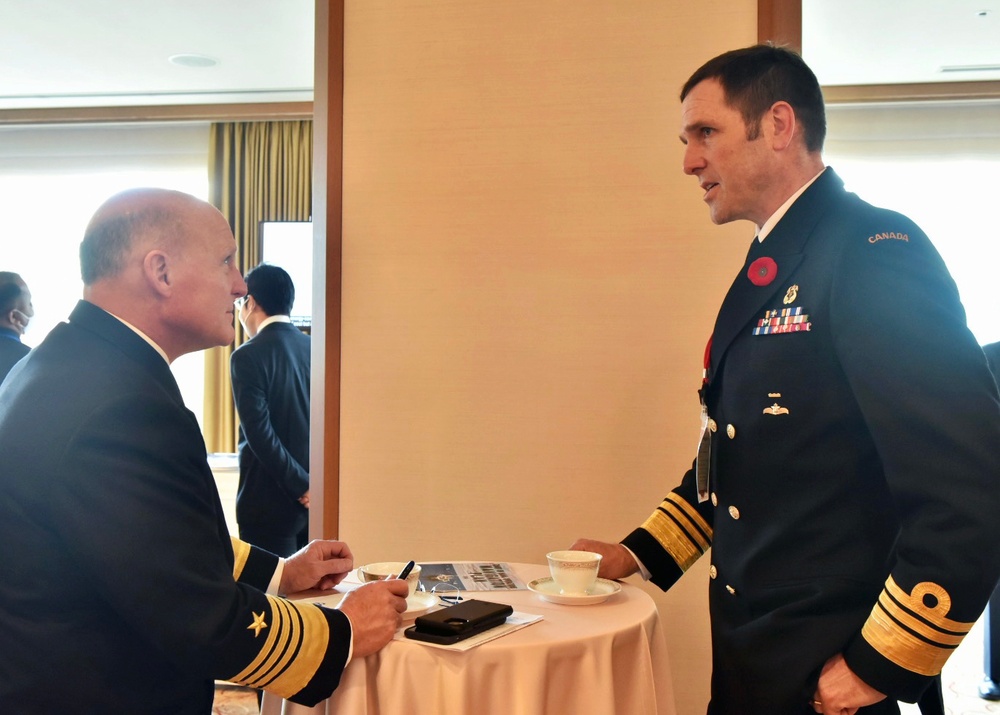 U.S. Chief of Naval Operations Adm. Mike Gilday Meeting with Commander, Royal Canadian Navy Vice Adm. Angus Topshee