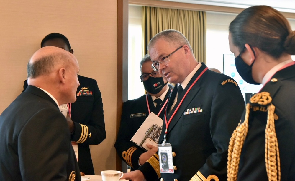 U.S. Chief of Naval Operations Adm. Mike Gilday Meeting with New Zealand Chief of the Navy Rear Adm. David Proctor