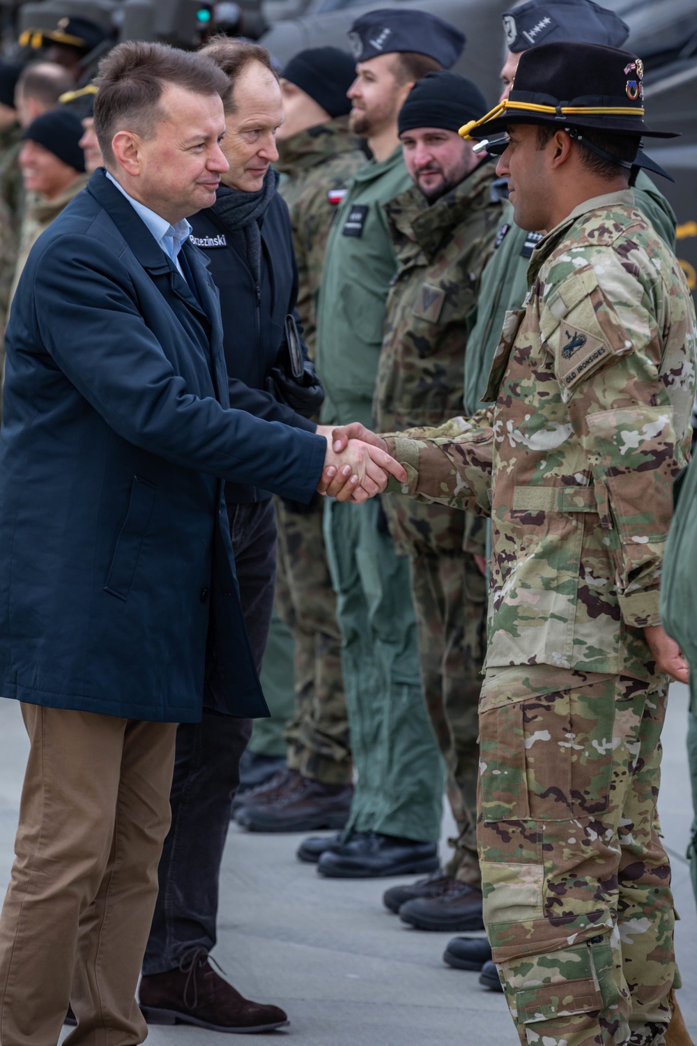 Minister of National Defense of Poland and United States Ambassador for Poland visit 33rd Air Base Groundbreaking Ceremony