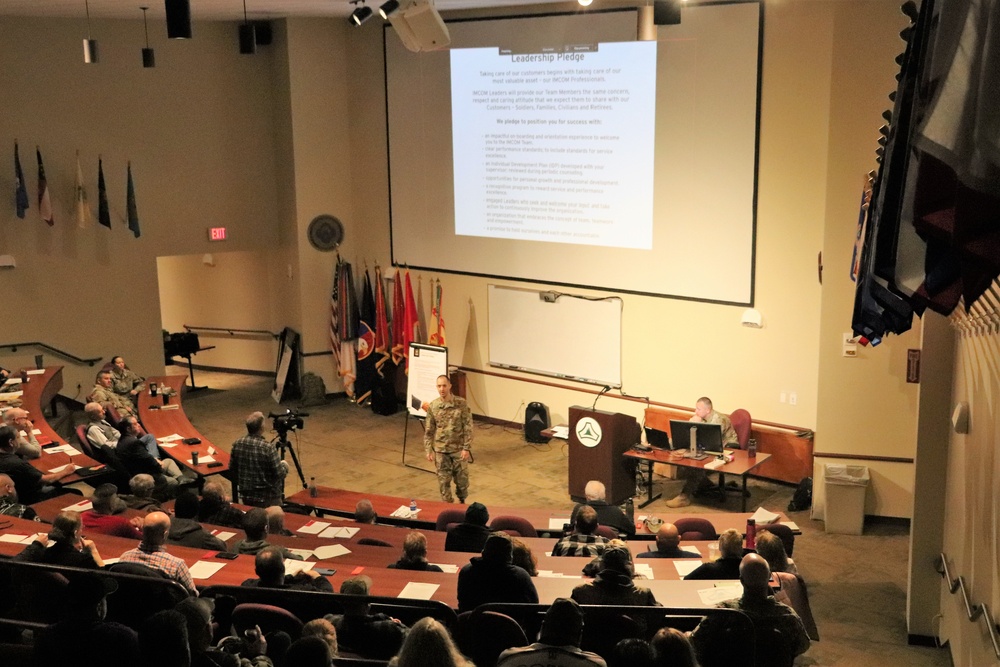 Fort McCoy Garrison commander holds town hall to review climate survey, first 90 days