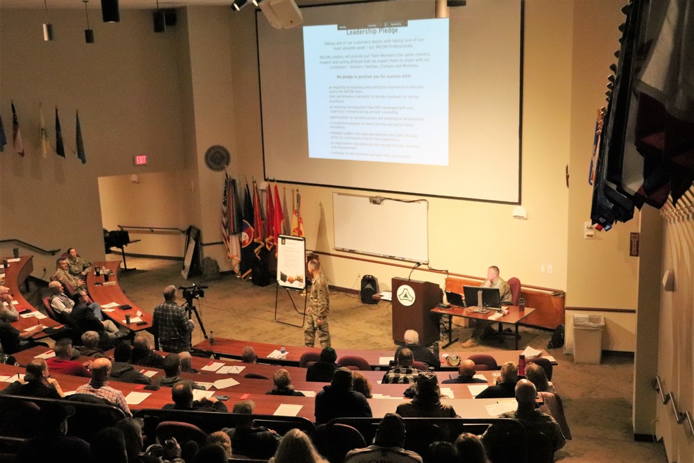 Fort McCoy Garrison commander holds town hall to review climate survey, first 90 days