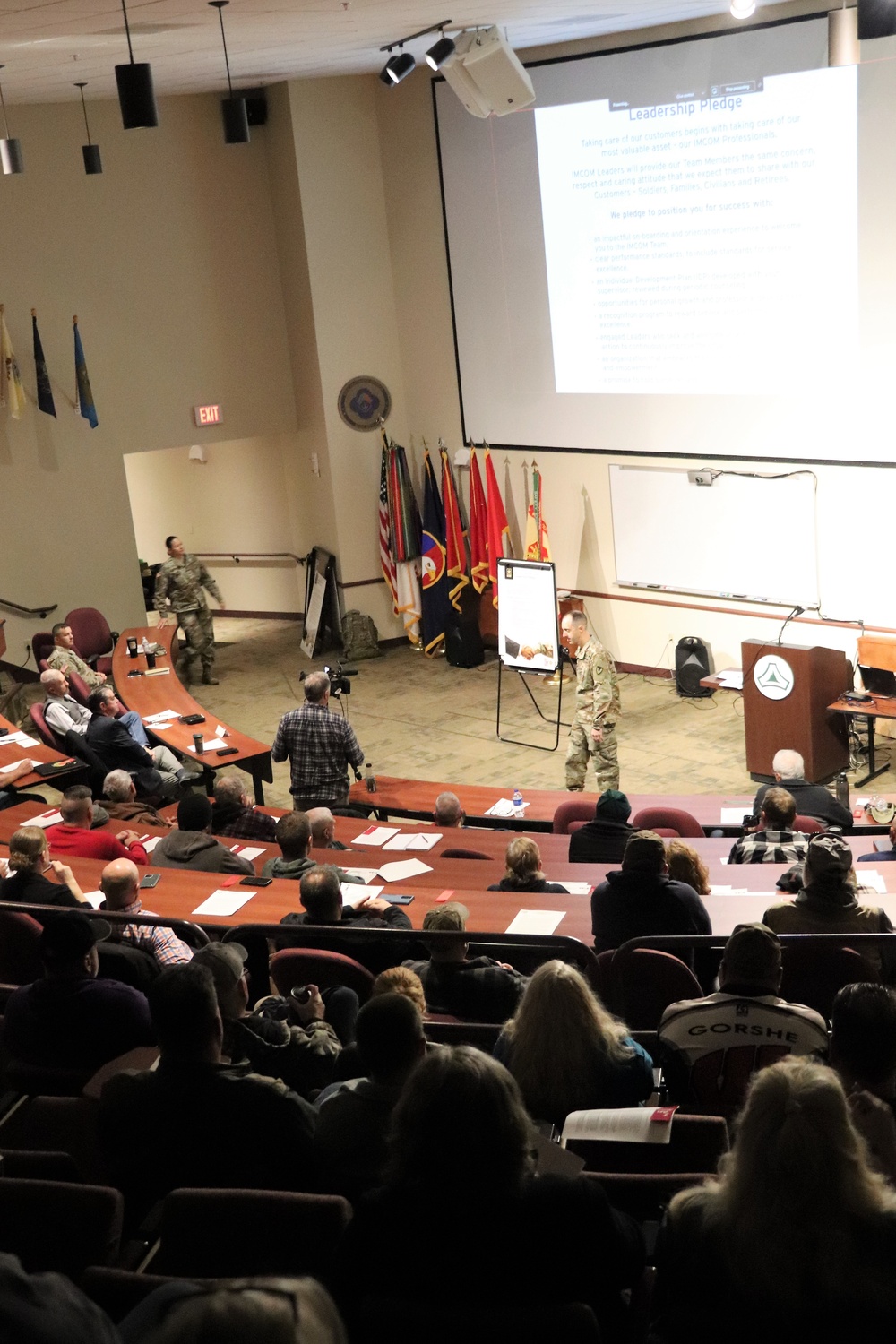 Fort McCoy Garrison commander holds town hall to review climate survey, first 90 days