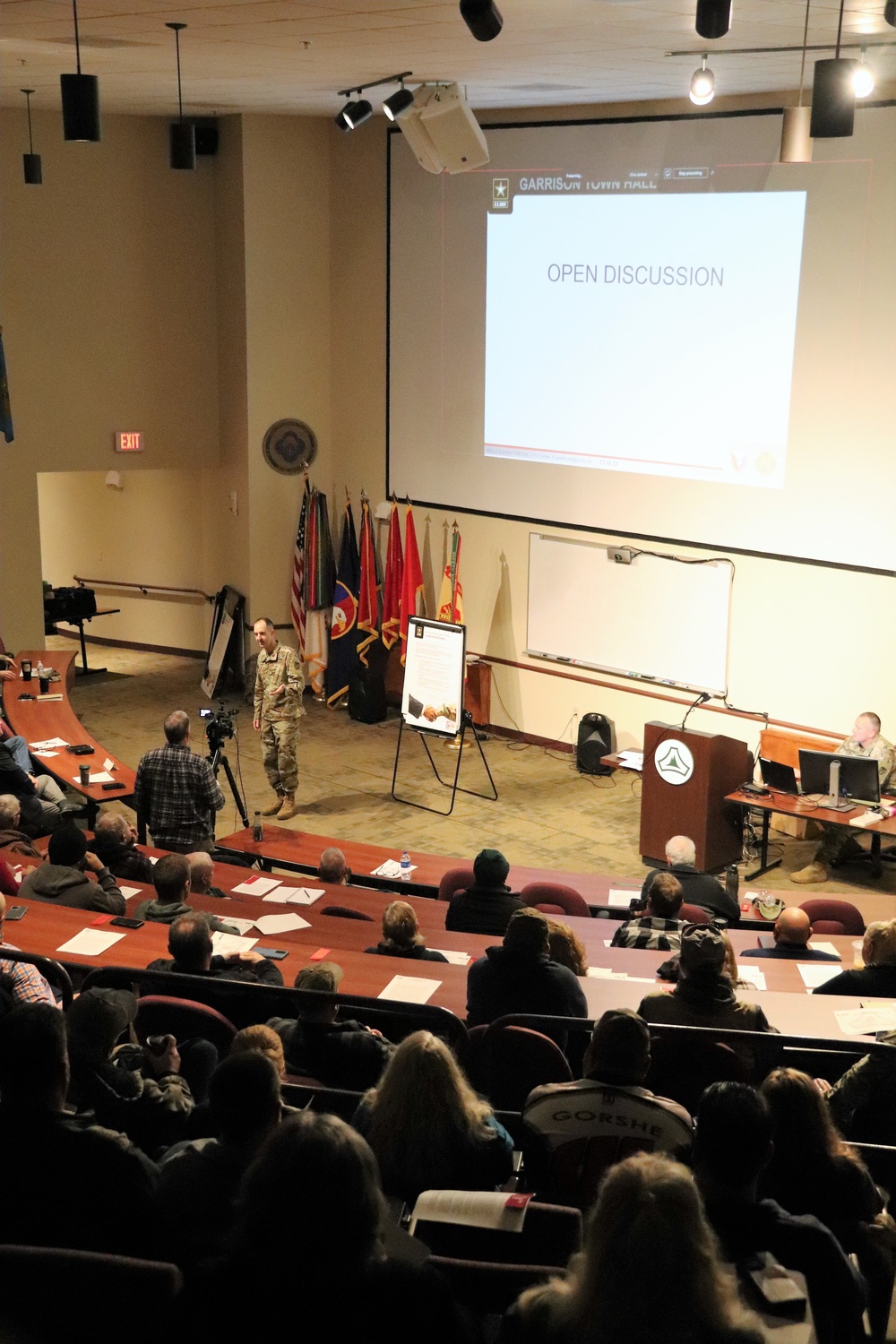 Fort McCoy Garrison commander holds town hall to review climate survey, first 90 days