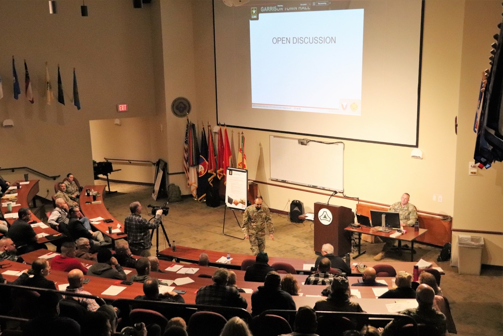 Fort McCoy Garrison commander holds town hall to review climate survey, first 90 days