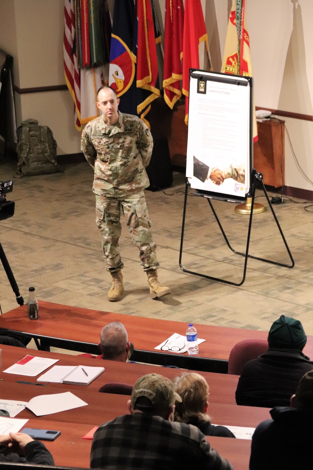 Fort McCoy Garrison commander holds town hall to review climate survey, first 90 days