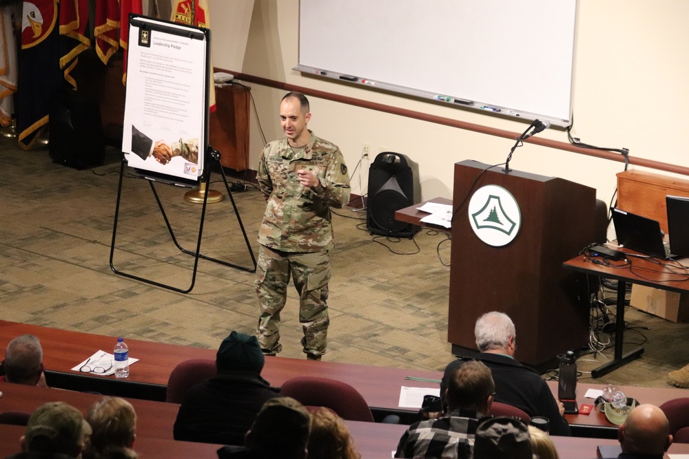 Fort McCoy Garrison commander holds town hall to review climate survey, first 90 days