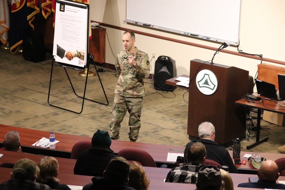 Fort McCoy Garrison commander holds town hall to review climate survey, first 90 days