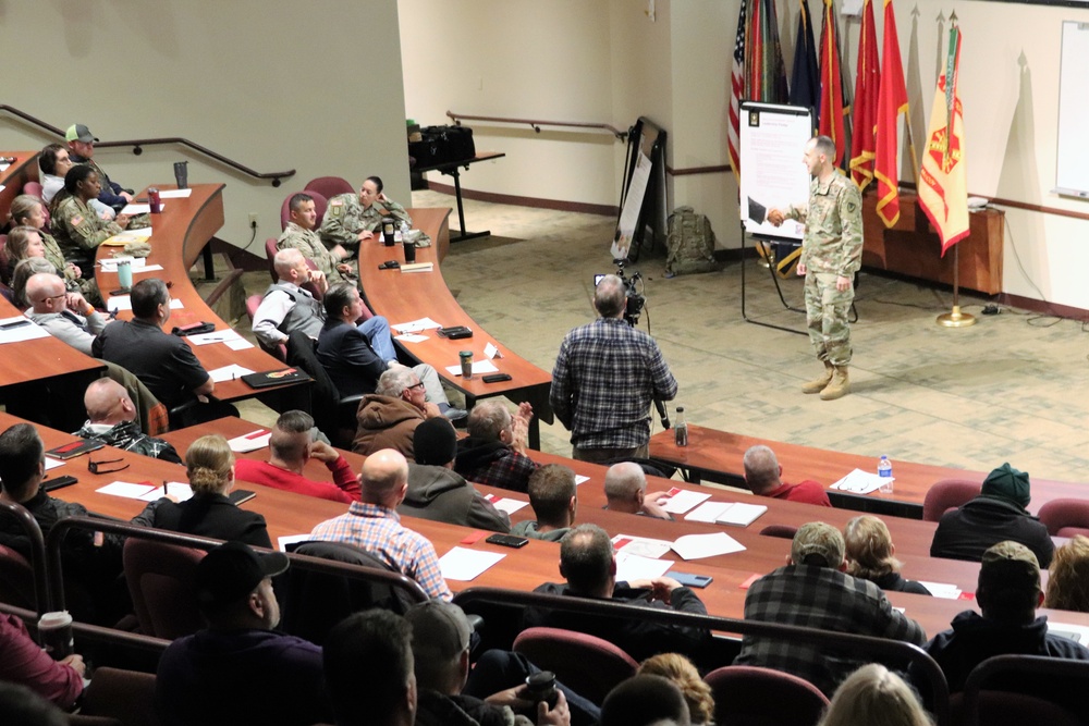 Fort McCoy Garrison commander holds town hall to review climate survey, first 90 days