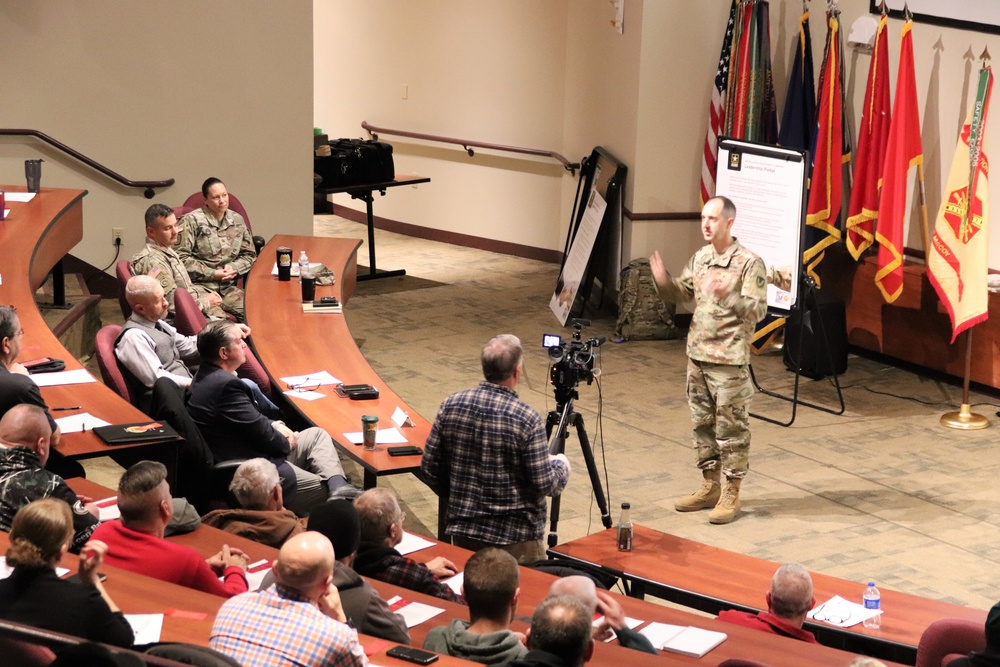 Fort McCoy Garrison commander holds town hall to review climate survey, first 90 days