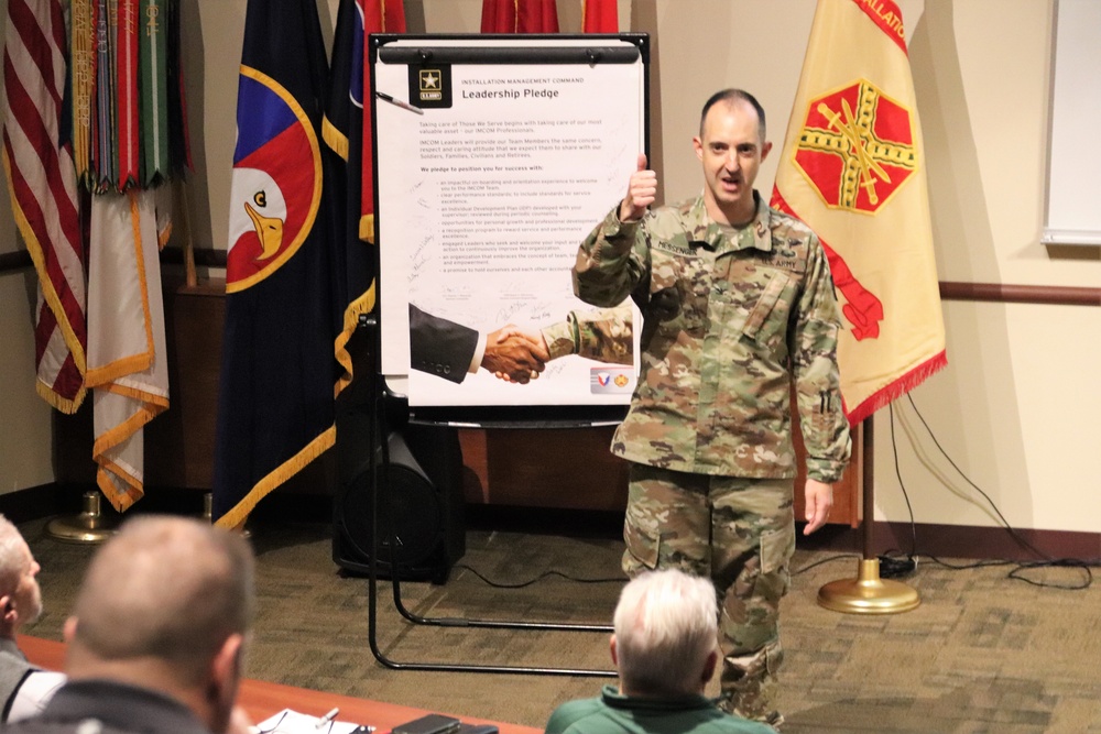 Fort McCoy Garrison commander holds town hall to review climate survey, first 90 days