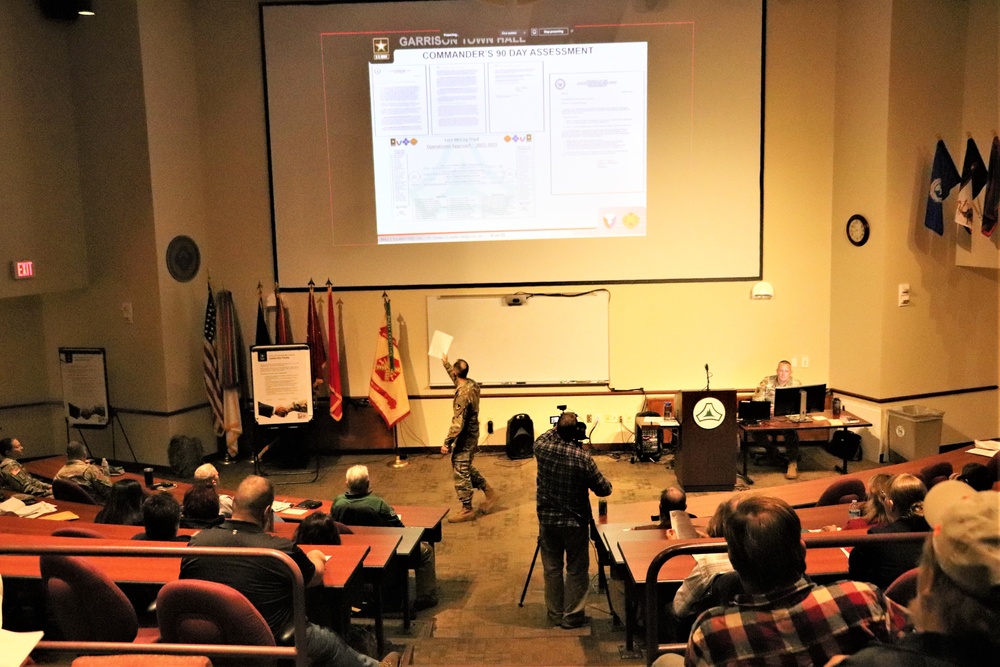 Fort McCoy Garrison commander holds town hall to review climate survey, first 90 days