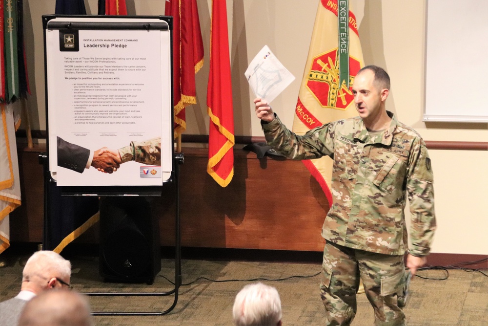 Fort McCoy Garrison commander holds town hall to review climate survey, first 90 days