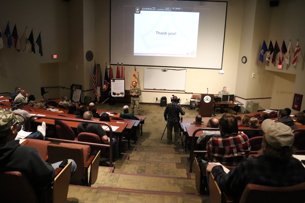 Fort McCoy Garrison commander holds town hall to review climate survey, first 90 days