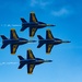 The Blue Angels perform over Pensacola Beach, Florida.