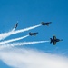 The Blue Angels perform over Pensacola Beach, Florida.