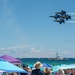 The Blue Angels perform over Pensacola Beach, Florida.