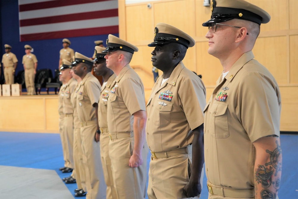 Naval Station Newport Pins Eight New Chiefs