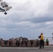 USS Ronald Reagan (CVN 76) conducts replenishment-at-sea with USNS Carl Brashear