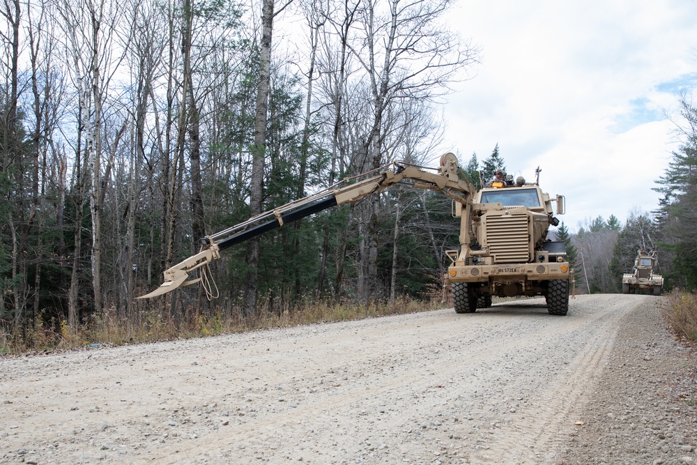 Vermont Engineers Train Route Clearance and Vehicle Familiarization