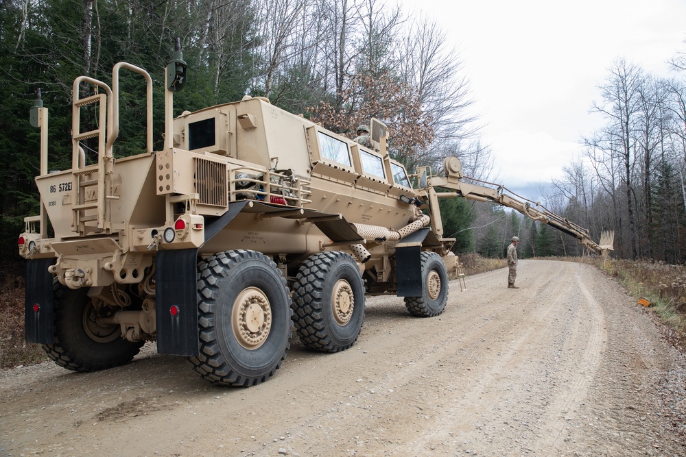 Vermont Engineers Train Route Clearance and Vehicle Familiarization