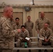 U.S. Marines critique each other during peer evaluated presentation