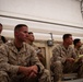 U.S. Marines critique each other during peer evaluated presentation